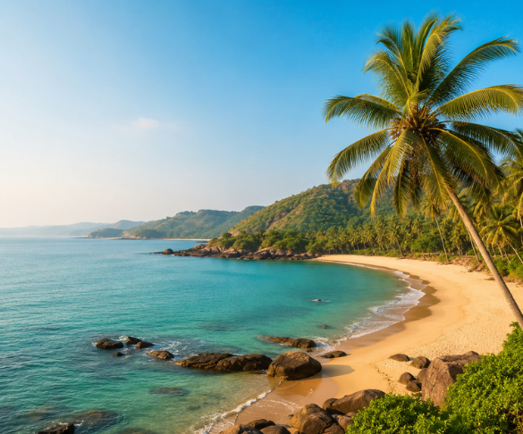 less crowded beaches in Goa